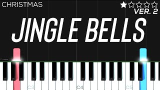 Christmas  Jingle Bells  EASY Piano Tutorial [upl. by Immas]