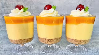 Mango dessert cups No bake dessert that will melt in your mouth Easy and Yummy [upl. by Eirelav981]