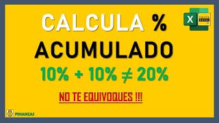 Cómo CALCULAR CORRECTAMENTE PORCENTAJE ACUMULATIVO en Excel [upl. by Ttej]