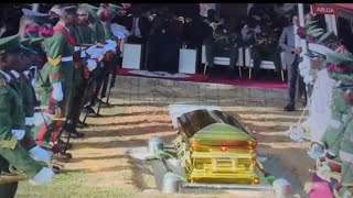 Late Nigerias chief of Army staff Lieutenant Gen Taoreed Lagbajas funeral Late to rest [upl. by Joris]