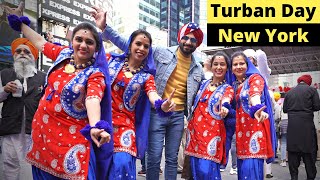 Turban Day  New York  Turban day celebration 2023  Sikh Turban Day at Times square  NYC [upl. by Hayden]