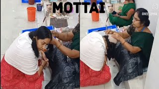 Tirupati headshave  Indian girl full headshave mottai  Razor shave  temple headshave  headshave [upl. by Sandry167]