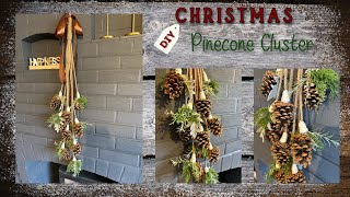 Christmas Pinecone Cluster Christmas DIY Decor [upl. by Ravid]