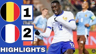 Belgium vs France 12 Highlights  UEFA Nations League  20242025 [upl. by Genevra487]