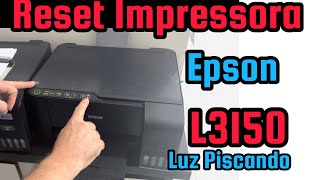 Reset impressora Epson Luz piscando Passo a passo [upl. by Dranek]