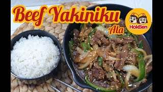 Beef Yakiniku ala Hokben  Resep Simpel dan Praktis untuk Sahur atau Berbuka Puasa [upl. by Geiss]