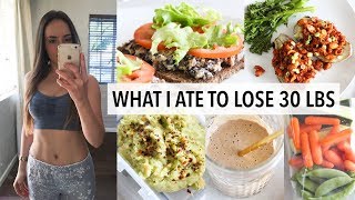 WHAT I ATE TO LOSE 30 LBS IN 12 WEEKS [upl. by Xylon]