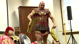 Greek Hoplite Presentation at Ellis Library 10102016 [upl. by Meggi671]