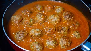 ¿Ya No Sabes Cómo Cocinar la Carne Molida Aqui una Receta de Albondigas en Salsa Riquisíma y Fácil [upl. by Cliffes286]