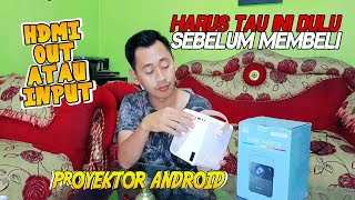 Penjelasan HDMI proyektor android M800 dan sejenianya [upl. by Notrub668]