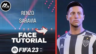 FIFA 23  RENZO SARAVIA Face  Stats Tutorial [upl. by Nodarb813]