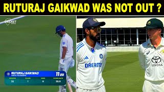 RUTURAJ GAIKWAD WAS NOT OUT   BIASNESS BY UMPIRE TOWARDS AUS  RUTURAJ SCORED 20 RUNS IN 4 INNINGS [upl. by Iuq]