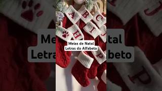 Meias de Natal Letras do Alfabeto [upl. by Shippee]