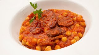 Garbanzos con chorizo y tomate  Cocina Abierta de Karlos Arguiñano [upl. by Corbie]