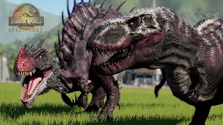 NUEVOS DINOSAURIOS DE SKULL ISLAND DE KONG dinosaurios superdepredadores mas fuertes JW Evolution 2 [upl. by Aihsercal129]