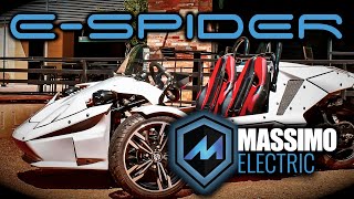 Massimo Electric ESpider 72V Trike  3000W Mid Drive Motor Up To 90mi Range [upl. by Hsejar]