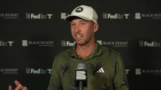 Daniel Berger Friday Flash Interview 2024 Black Desert Championship [upl. by Eesak750]