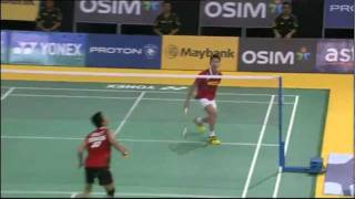 QF  MS  Lee Chong Wei vs Taufik Hidayat  2012 Maybank Malaysia Open [upl. by Llenrrad]