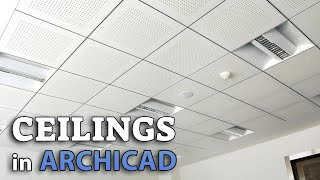 Ceilings in Archicad  Tutorial [upl. by Secundas450]