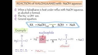 72 Chemical Properties of Haloalkanes Part 1 [upl. by Grete664]