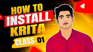 How to Install in Krita Software Class 01  Bangla Krita Tutorial for Beginner [upl. by Rihsab]