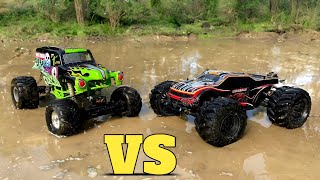 Axial SMT10 Grave Gigger vs JLB Cheetah 11101 120A  Remote Control Car  RC Cars [upl. by Stefa]