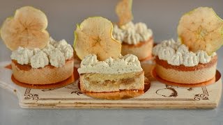 Apple Tarts with Baked Almond Cream and Black Tea Whipped Cream Recipe [upl. by Tomasz]