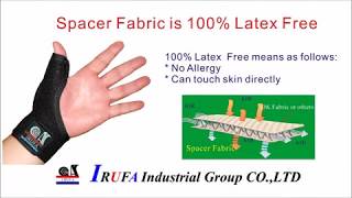 3D Breathable Patented Spacer Fabric Thumbt Splint [upl. by Huskamp845]