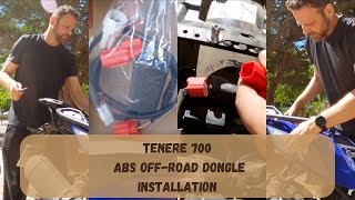 Yamaha Tenere 700 ABS OffRoad Dongle Installation [upl. by Notsuj]