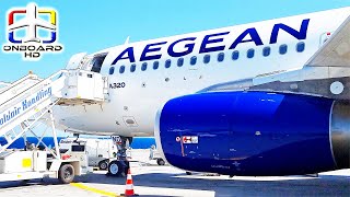 TRIP REPORT  First Time in Heraklion ツ  AEGEAN A320  Heraklion to Athens [upl. by Dania]