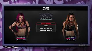 Carmella vs Sasha Banks  WWE 2K18 [upl. by Chiou]