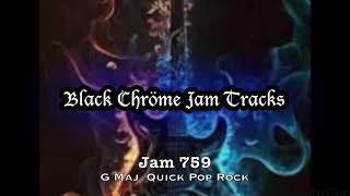 Backing Track 759 G Maj Quick Pop Rock [upl. by Eanaj528]