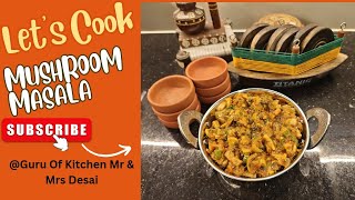 मशरूम मसाला  Mushroom masala recipe easy amp healthy [upl. by Lotsirk]