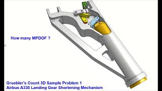 GRUEBLERS COUNT SAMPLE PROBLEM 1 AIRBUS A330 LANDING GEAR SHORTENING MECH 21423 [upl. by Elehcir]