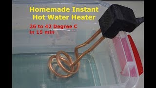 Hot Water Heater  How to make an Electric Water Heater  Homemade DC Water Heater [upl. by Lewak]