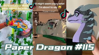 Dragon Puppet Crafts  Paper Dragon TikTok Compilation 115 [upl. by Ettevol]