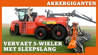 Akkergiganten 1 Vervaet 5wieler sleepslangcombinatie [upl. by Tigirb612]