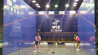 SEp 503 Rachel Arnold v Ainaa Amani Semis WCE Malaysia Squash Nationals 5 August 2023 [upl. by Etiuqal]