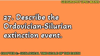 327 OrdovicianSilurian Extinction Event  What Happened [upl. by Segalman]