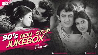 90s Nonstop Jukebox  Sid Guldekar  90s Evergreen Songs  90s Superhit Bollywood Songs [upl. by Adnirod]