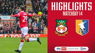 HIGHLIGHTS  Wrexham AFC vs Mansfield Town [upl. by Olmstead]