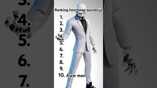 Ranking henchman sounds💀 fortnite henchmen sounds sus fyp shorts trending remix [upl. by Tatiania]