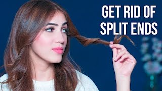 How To Get Rid Of Split Ends  At Home DIY [upl. by Alben345]