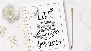 AGENDA 2018 PARA IMPRIMIR GRATIS DIY [upl. by Keavy]