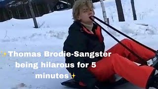 Thomas BrodieSangster being hilarious for 5 minutes ✨ [upl. by Odinevneib]