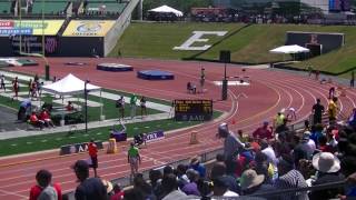 16yr Hasani Barr 4891s 400m Finals AAU Junior Olympics 2017 [upl. by Nowahs]