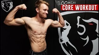 Fighter Core Workout 3min Abs Routine [upl. by Ecidnarb779]