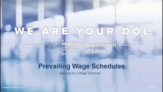 Prevailing Wage Schedules [upl. by Nirehs653]