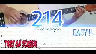 214RIVERMAYAFINGERSTYLETABS ON SCREENWITH CHORDS [upl. by Serica]