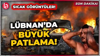 SON DAKİKA Lübnanda korkutan patlama İşte o görüntüler [upl. by Eeralav]